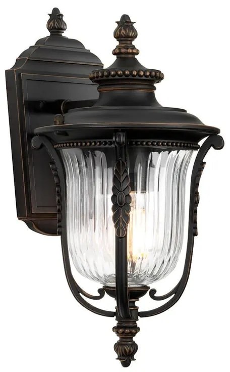 Applique classico chic da esterno KL-LUVERNE2-S bronzo IP44 1X E27 ELSTEAD
