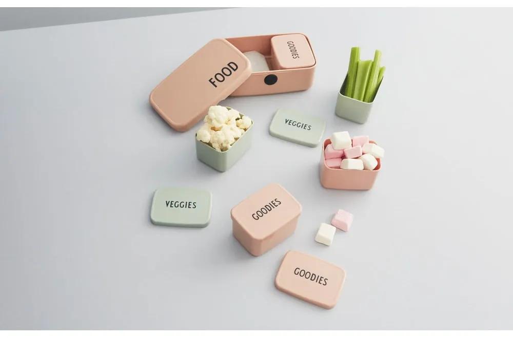 Scatola per snack rosa Goodies, 8,2 x 6,8 cm - Design Letters