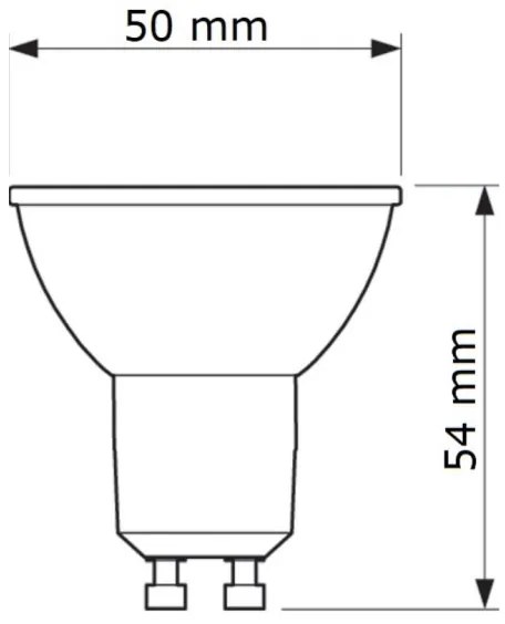 Lampadina LED Philips GU10/6,7W/230V 6500K