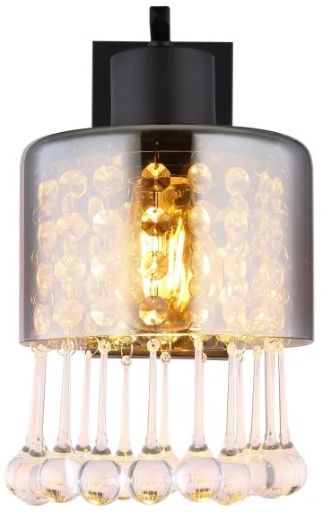 Globo 15884W - Applique HENDRY 1xE27/60W/230V nero