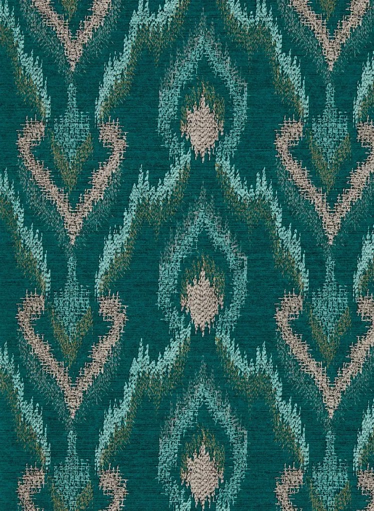 Clarke & Clarke Carta da parati Velluto - Teal