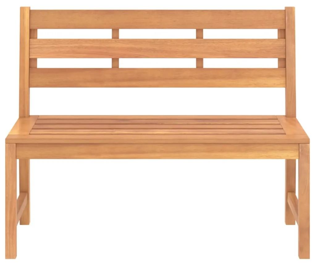 Panchina da giardino 114 cm in legno massello di teak