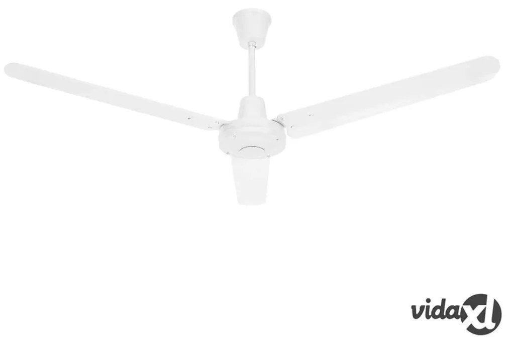 vidaXL Ventilatore da Soffitto 142 cm Bianco