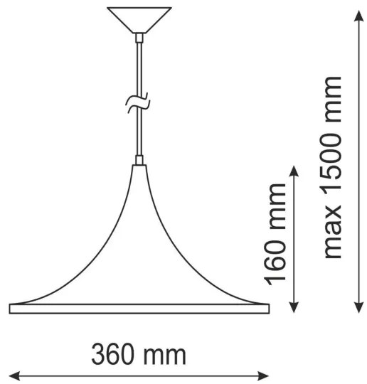 Lampadario MODERN 1A 1xE27/20W/230V