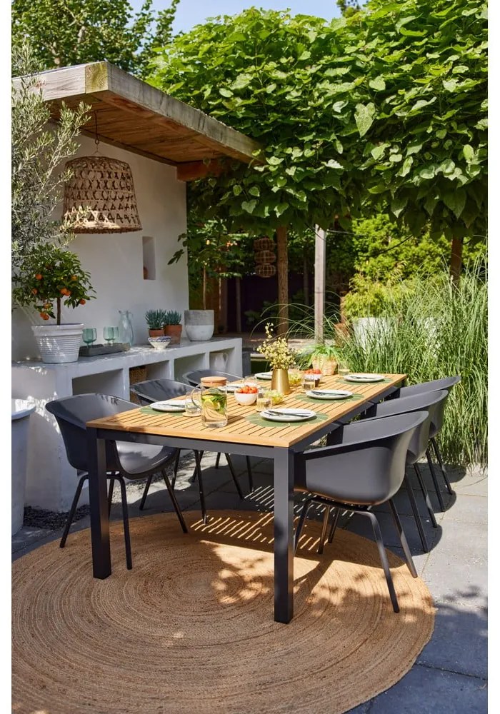 Set di 2 sedie da giardino in plastica grigio scuro Jill Rondo - Hartman