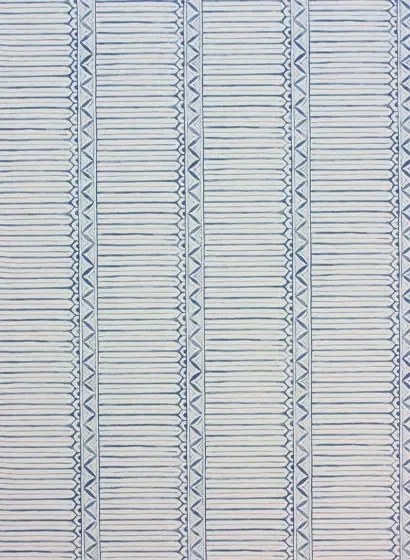 Nina Campbell Carta da parati Domiers - Indigo/ Ivory