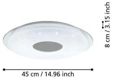 Eglo 900083 - Plafoniera LED dimmerabile LANCIANO-Z LED/19,2W/230V