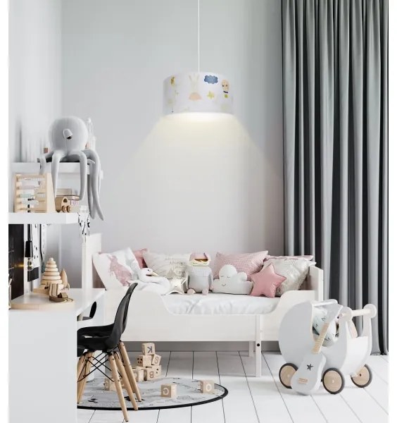 Lampadario a sospensione per bambini SWEET DREAMS 1xE27/60W/230V diametro 30 cm