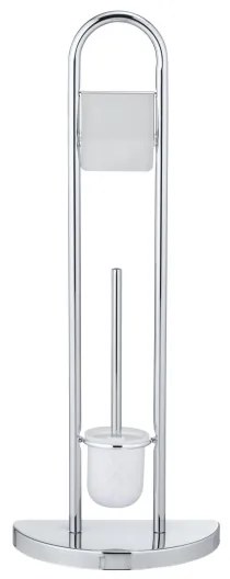 WENKO 16608100 - scopino WC COSENZA 33x84 cm cromo lucido/satinato