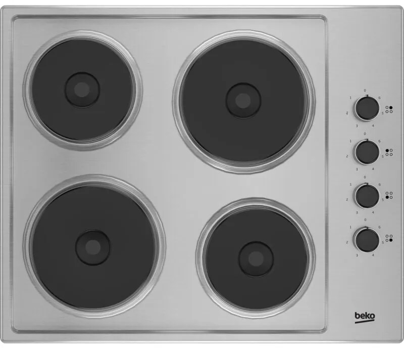 Beko - HIGE64100X. Colore del prodotto: Acciaio inox, Posizionamento dell'apparecchio: Da incasso, Dimensione della larghezza del piano cottura: 61