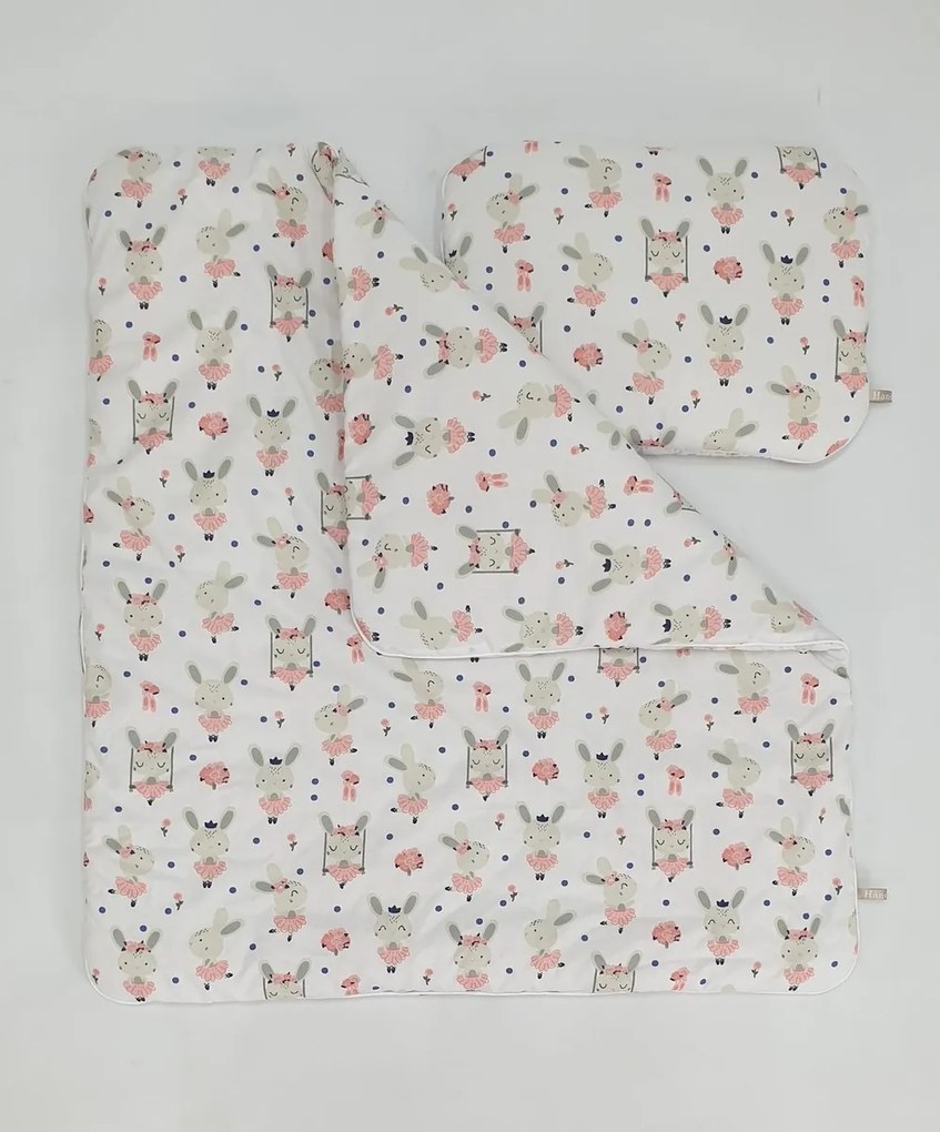 Culla in vimini con accessori per neonati - Coniglietto