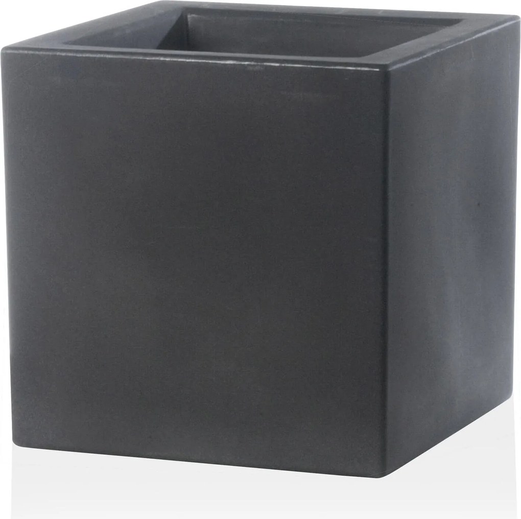 Vaso 50x50x50cm in Resina Tulli Schio Cubo Essential 50 Antracite...