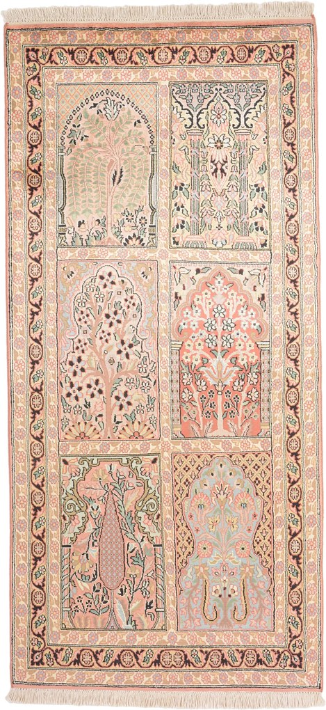 Cashmere Silk Tappeto 160x80 (Indian) Annodato A Mano