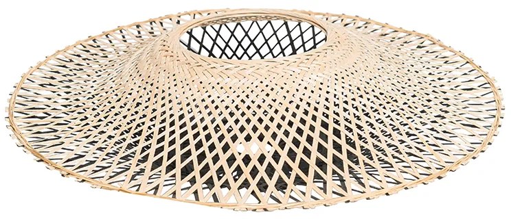 Paralume orientale in bambù 50 cm - Rina
