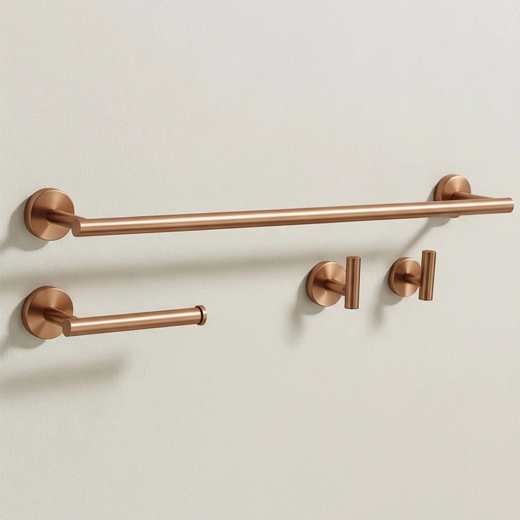 Set accessori da bagno  Ari Brush Copper 4 pezzi