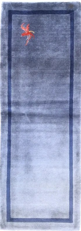 Loribaft Tappeto persiano 70x210 Blu (Iran) Annodato A Mano