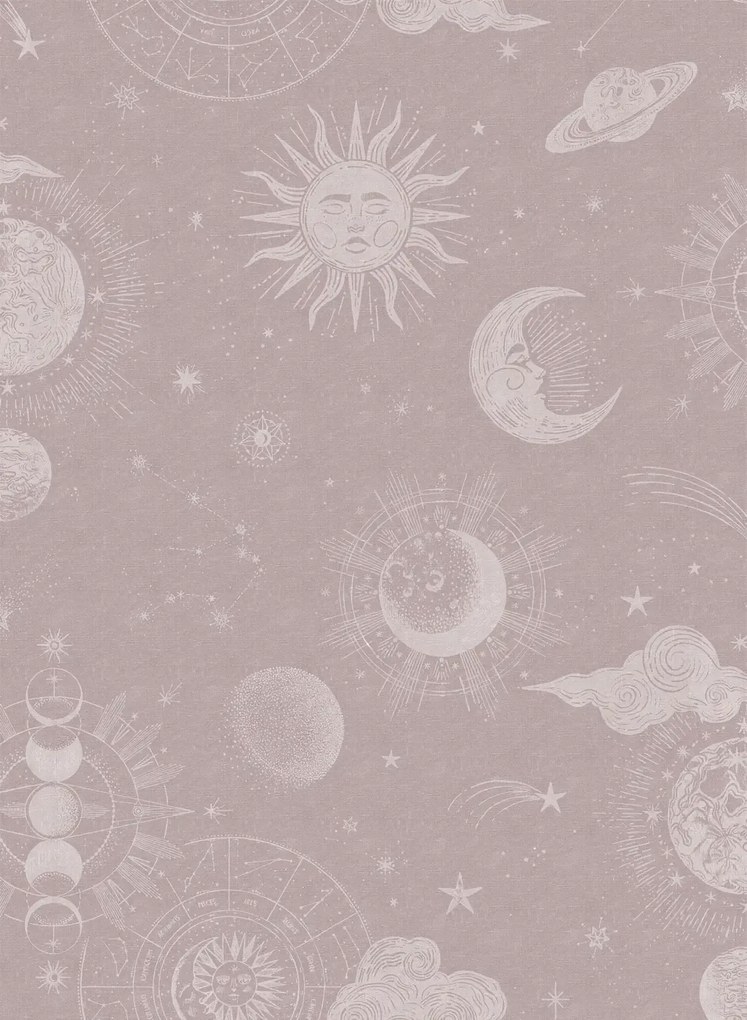 Rebel Walls Carta da parati Planetarium - Pink