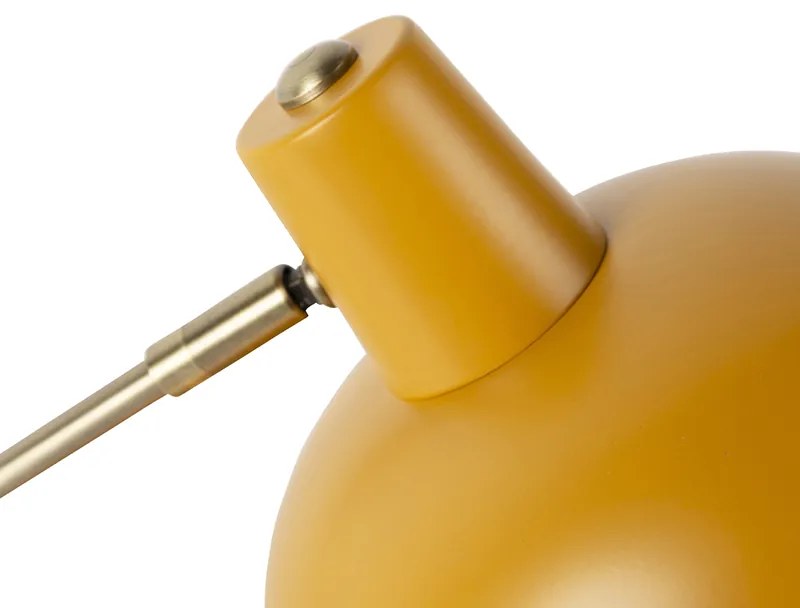 Lampada da tavolo smart gialla con bronzo incl. WiFi P45 - Milou