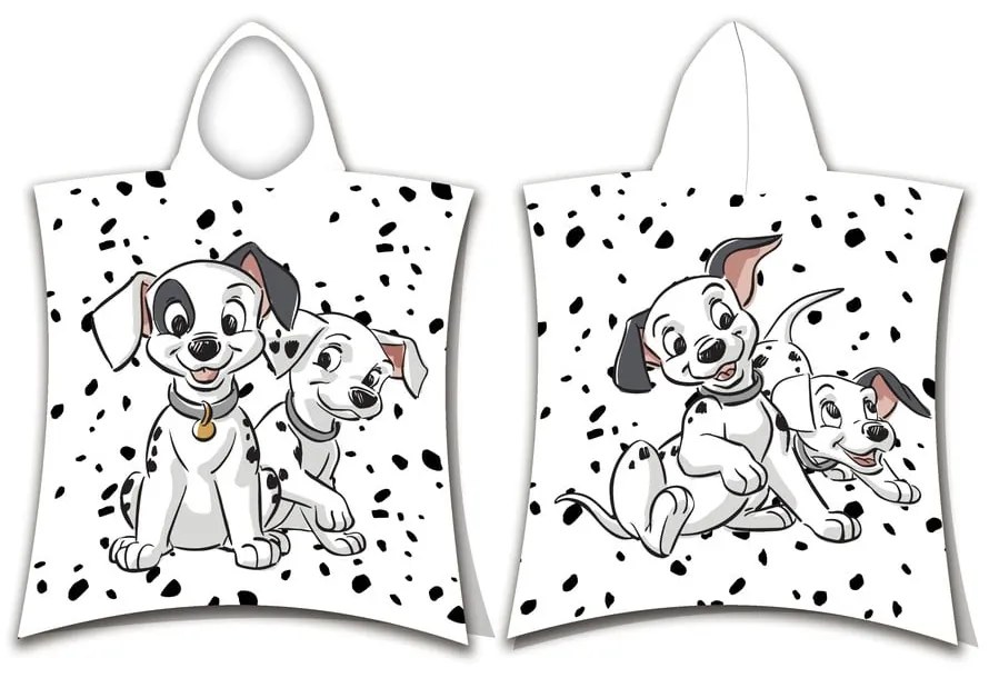 Accappatoio per bambini in spugna bianca 101 Dalmatins - Jerry Fabrics