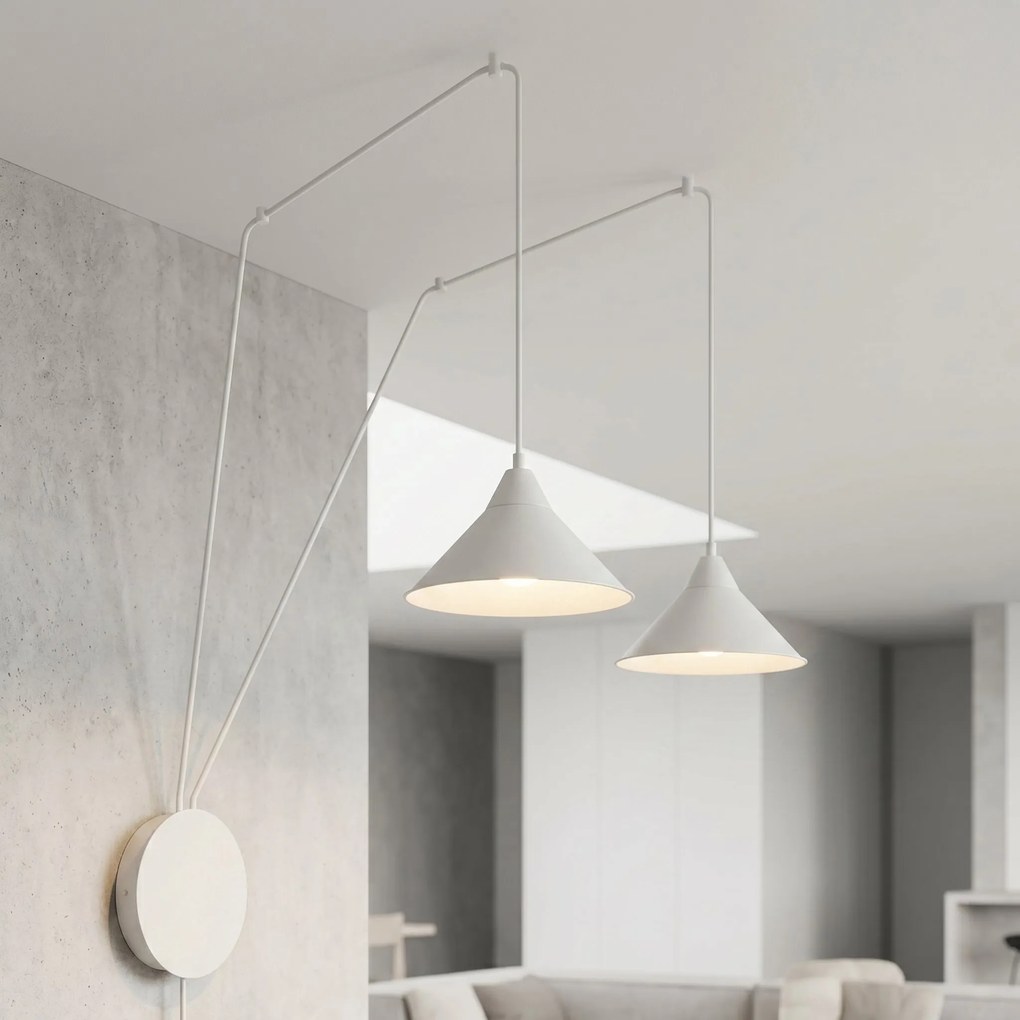 Piantana a Sospensione ABRAMO 2 WHITE o Black