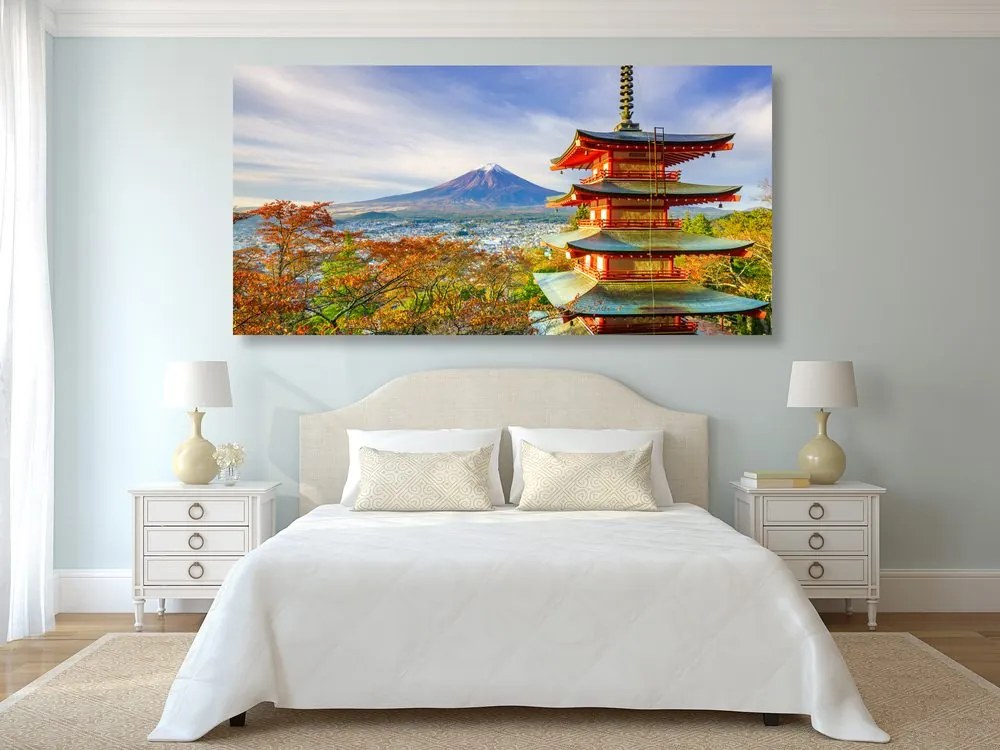 Stampa su tela – Vista sulla Pagoda Chureito e sul Monte Fuji