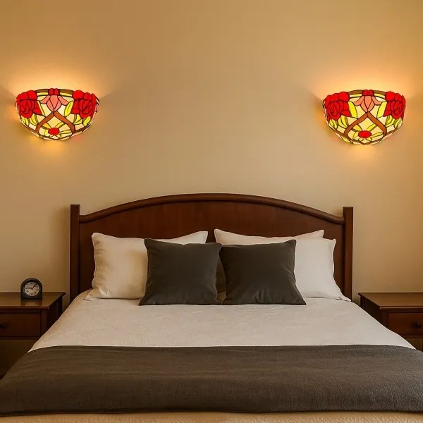 Brilagi - Applique da parete in vetro Tiffany GARLAN 1xE14/40W/230V