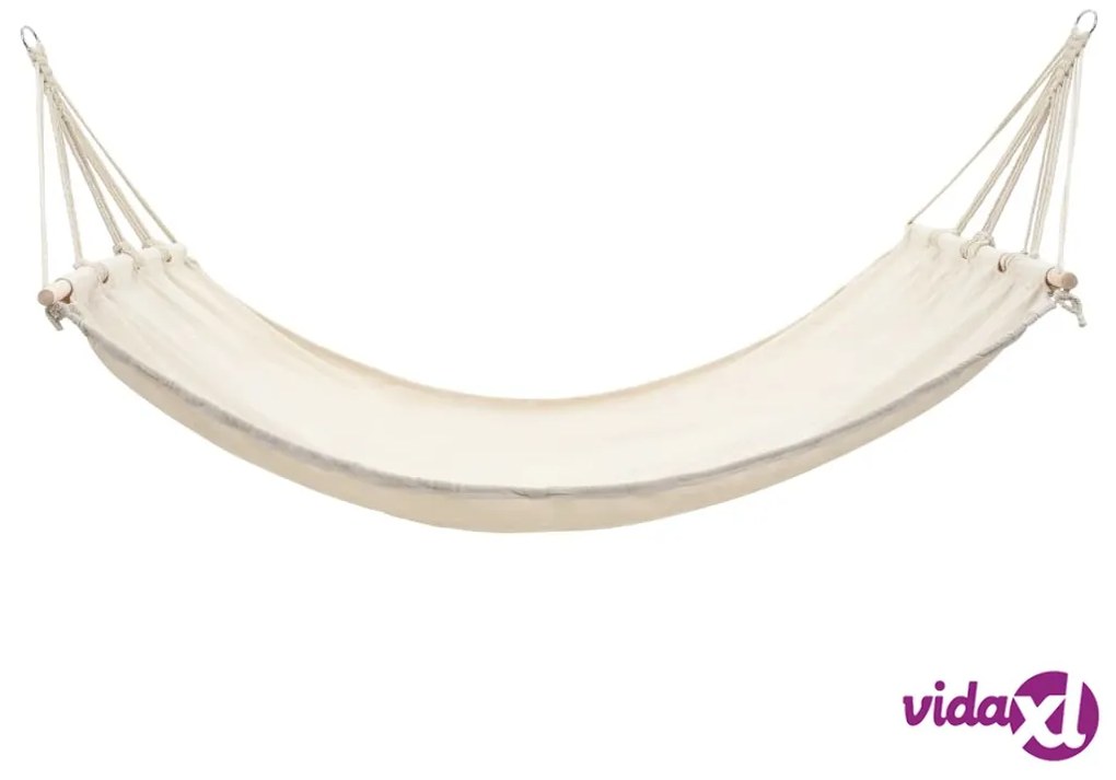 vidaXL Amaca con asta 210 x 150 cm crema