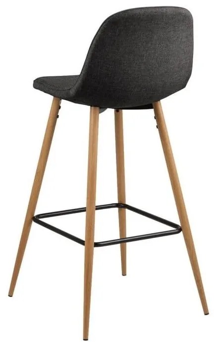 Sgabello da bar in colore grigio-naturale 101 cm Wilma - Actona