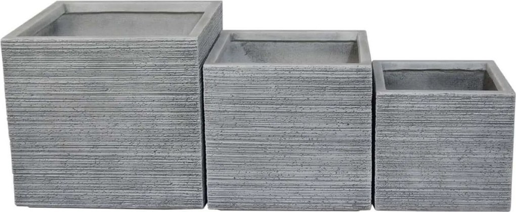 ROSARIO - set di 3 vasi