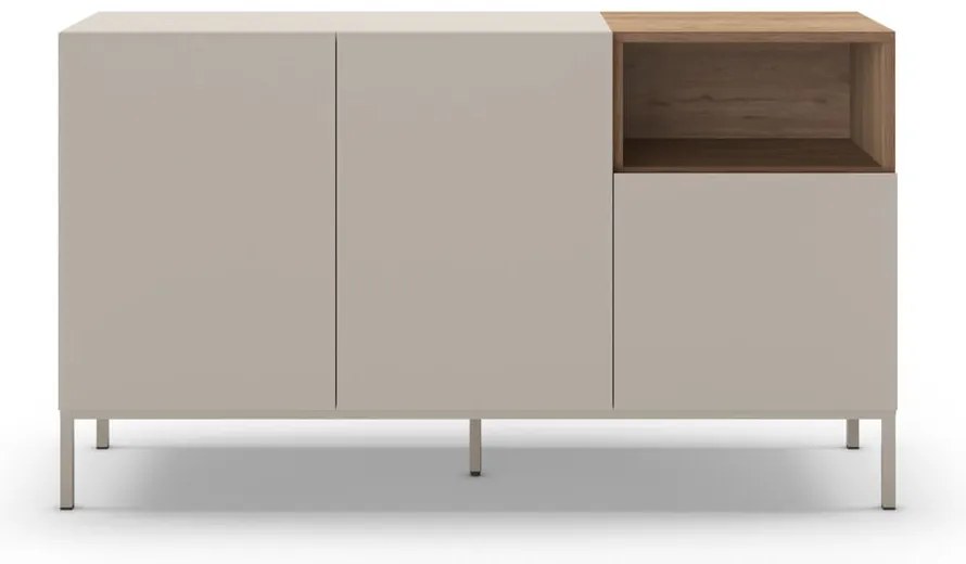 Cassettiera color crema 140x80 cm Cailin - Marckeric