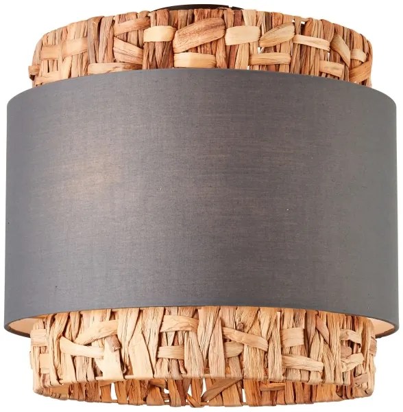 Brilliant - Plafoniera WATERLILLY 2xE27/60W/230V diametro 35 cm grigio