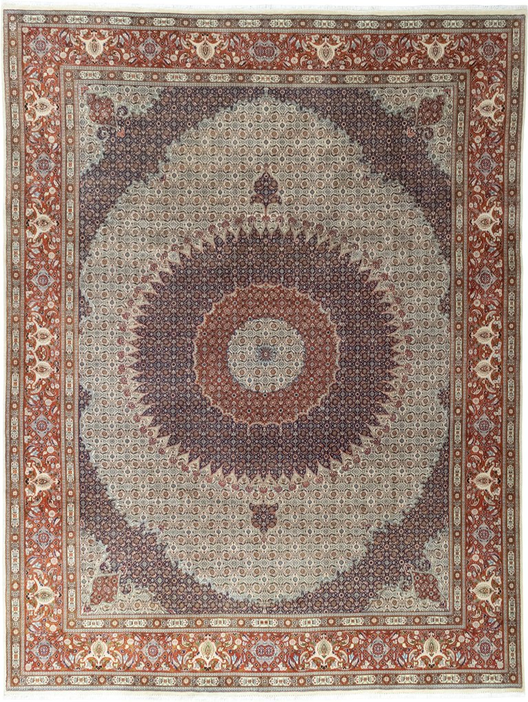 Moud Tappeto persiano 390 x 300 (Iran) Annodato A Mano