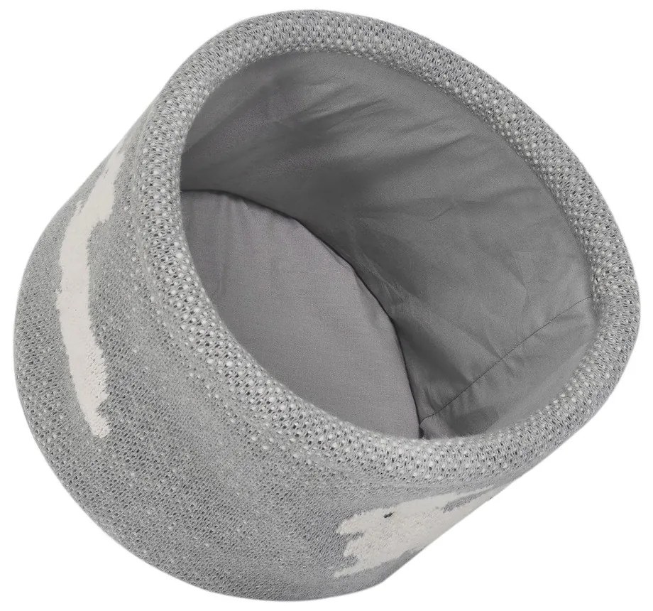 Organizer in cotone grigio Bunny, ø 16 cm - Kindsgut