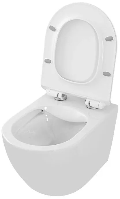 Coppia sanitari sospesi Rimless serie Tokyo con copriwc rallentato