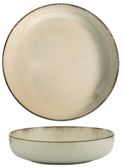 Servizio di piatti 24 pezzi beige/porcellana