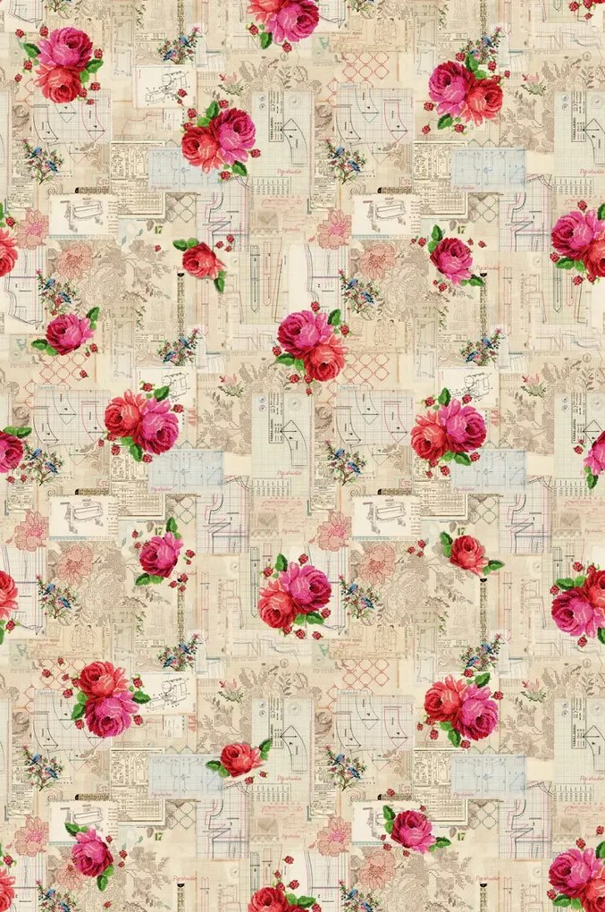 Eijffinger Carta da parati Pip Patterns - Rot