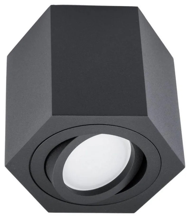 Plafoniera ARENO 1xGU10/30W/230V nera