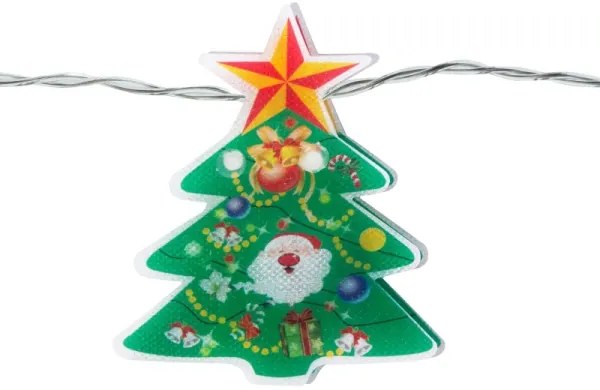 Catena LED 10xLED/2xAA 1,35 m bianco caldo per albero di Natale