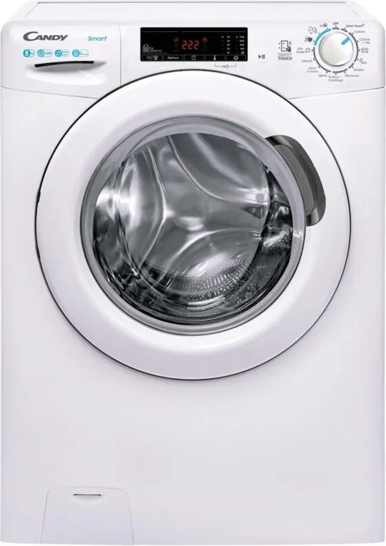 Candy Smart , Lavatrice Carica Frontale 8 KG, Classe B, 1200 giri, Bianco, Vapore, Wi-Fi, CSS 128TW4-11