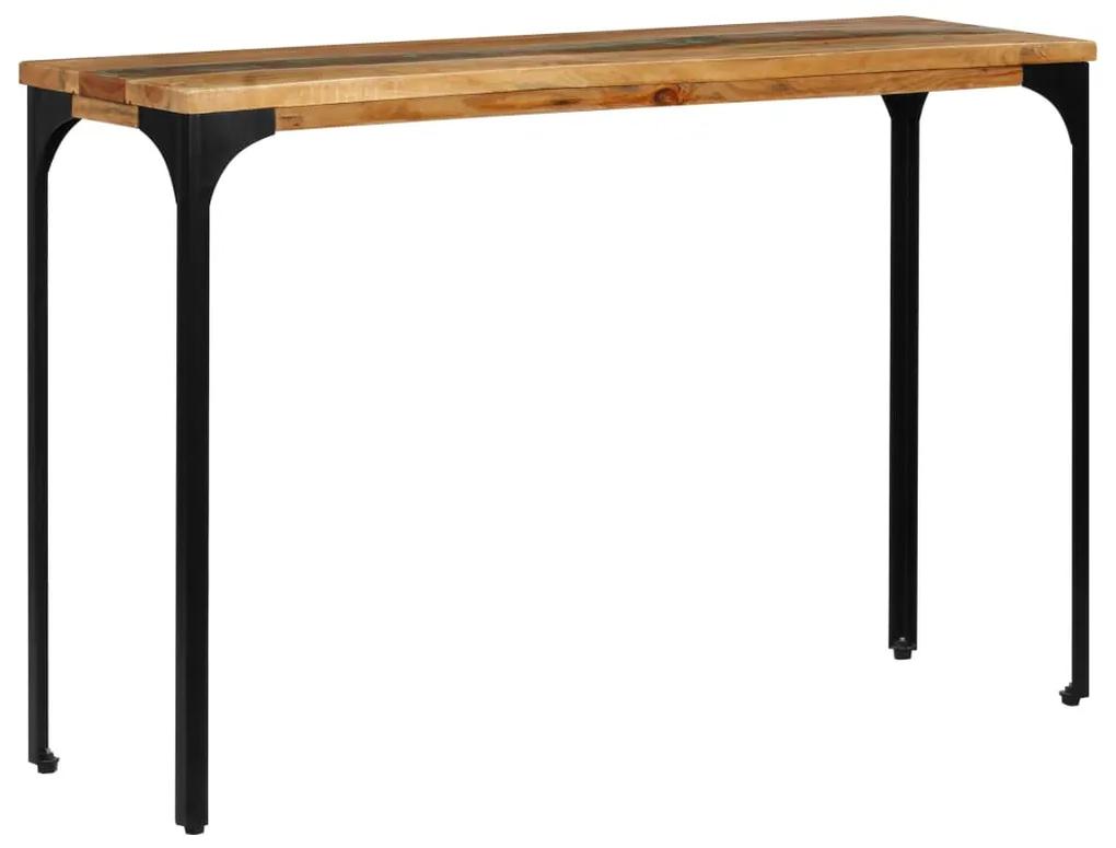 Tavolo consolle 120x35x76 cm legno massello di recupero