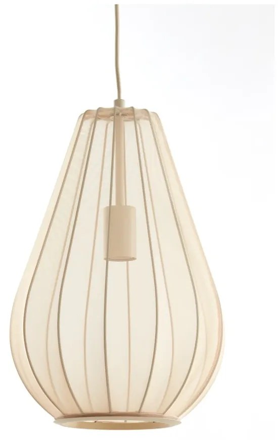 Lampadario beige con paralume in tessuto Itela – Light &amp; Living