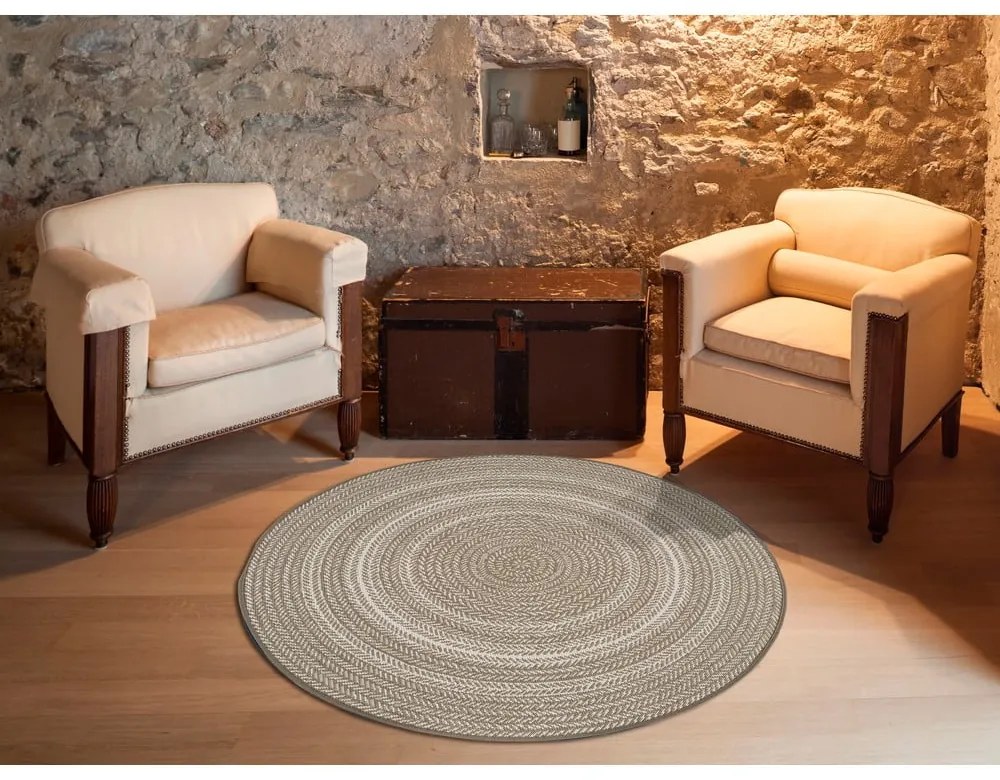 Tappeto da esterno beige , ⌀ 120 cm Silvana Rutto - Universal