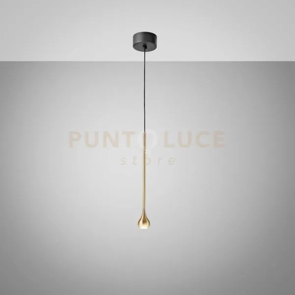 Ursula s/p - sospensione led oro con rosone 3000k 255lm 5w