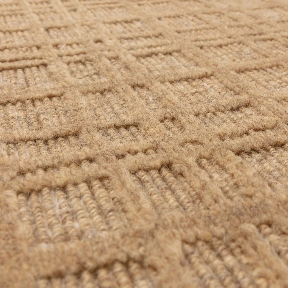 Tappeto beige tessuto a mano con lana 120x170 cm Thatch Honey - Asiatic Carpets