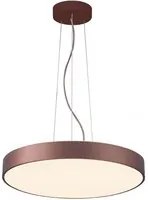 Lampadario pendente cerchio 60cm LED 65W MENKAR 600 lampada UP DOWN sospensione 2 temperature 230V COLORE MARRONE