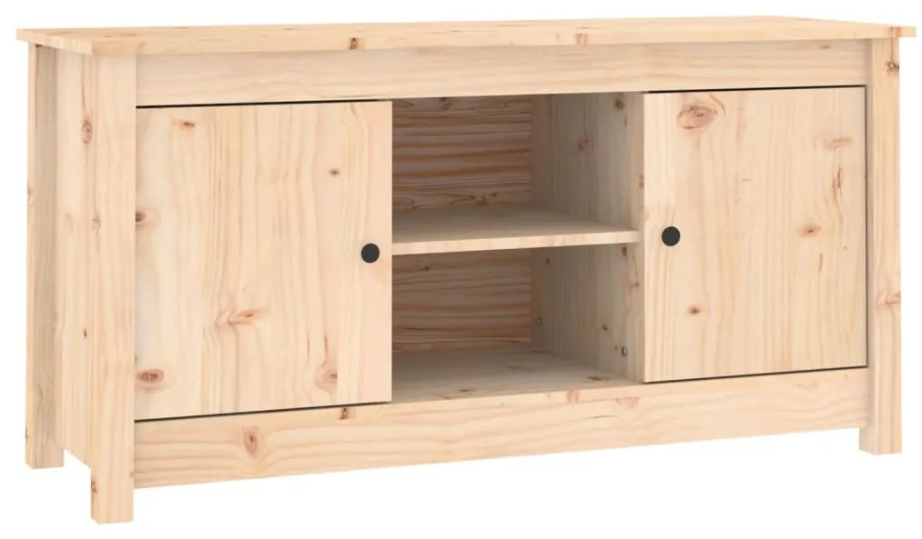 Mobile porta tv 103x36,5x52 cm in legno massello di pino