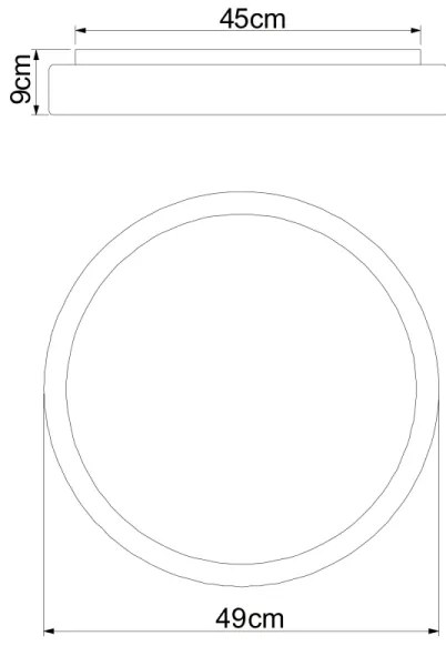 Globo 41587-24 - Plafoniera LED dimmerabile SONNY LED/24W/230V + +TC