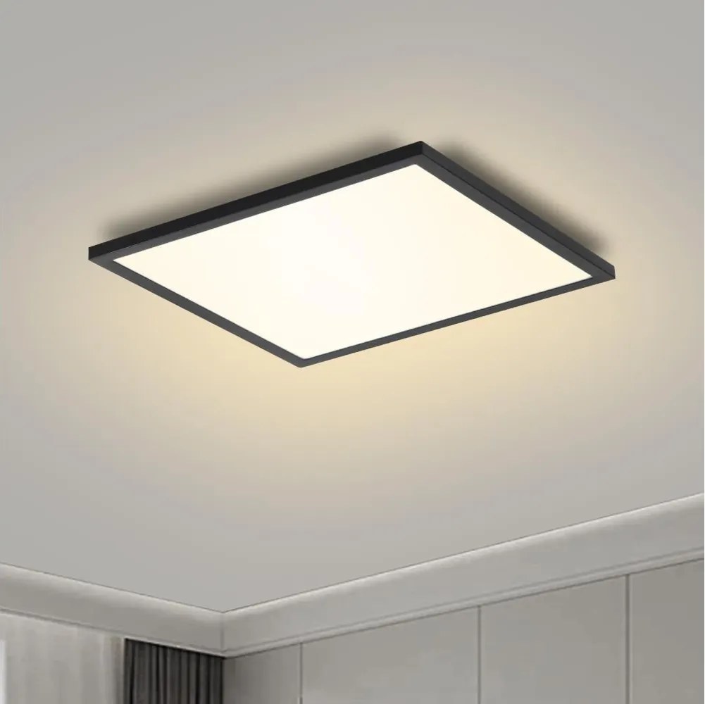 Brilagi - Lampada LED dimmerabile SLIMFRAME LED/25W/230V 30x30 cm nera + telecomando