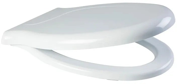 Copriwater Rossari ovale originale per serie sanitari PONTE GIULIO con chiusura rallentata in duroplast bianco