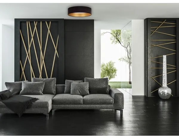 Brilagi - Plafoniera LED VELVET STAR LED/24W/230V d. 40 cm  nero/oro